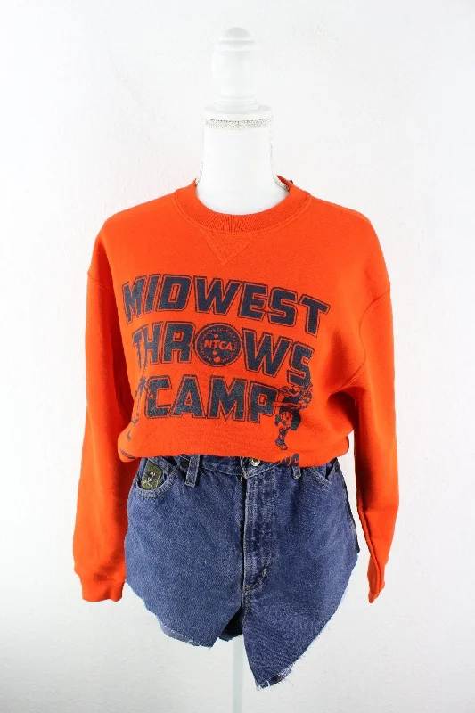 Vintage Russell Athletic Orange Sweatshirt (M) Hoodie with Batwing Sleeves Loose Dramatic Vintage Russell Athletic Orange Sweatshirt (M) Hoodie with Batwing Sleeves Loose Dramatic