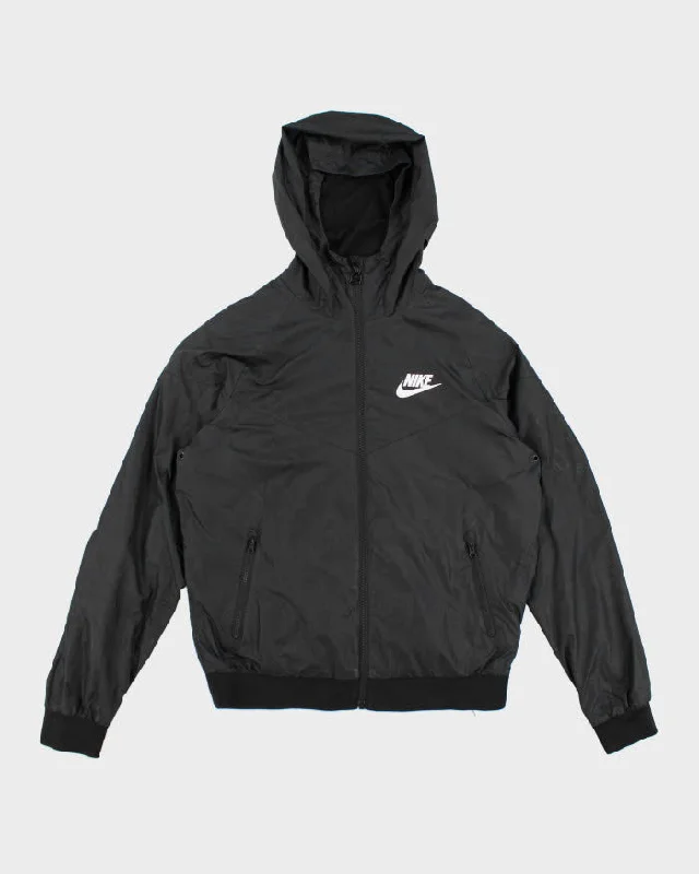 Nike Black Track Jacket - M Collared Jacket Crew Neck Jacket Turtle Neck Jacket