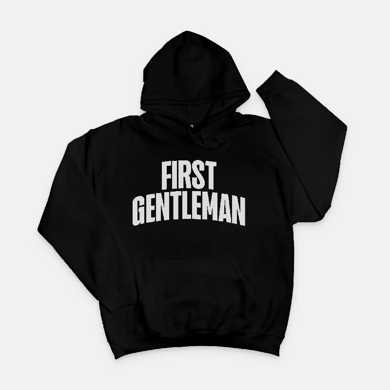 FIRST GENTLEMAN | SOFT HOODIE Hoodie with Button Placket Classic Preppy
