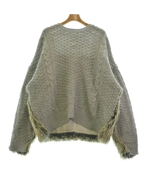 FACETASM Sweaters Hooded Sweater Collared Sweater Shawl Collar