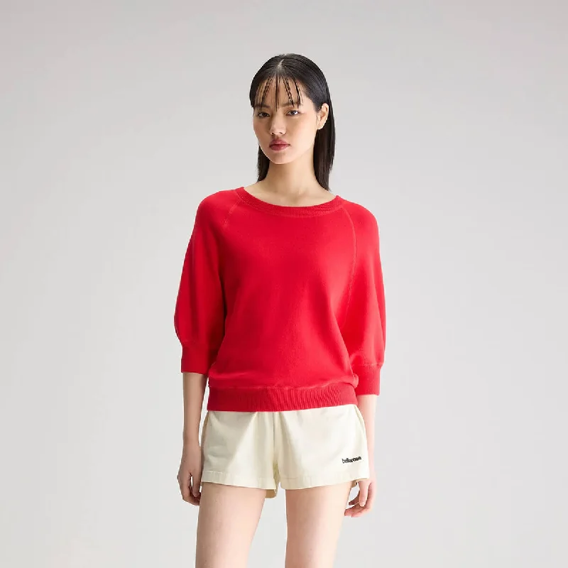 Anglet Crewneck Sweater in Amore by Bellerose Cashmere Blend Cotton Blend Poly Blend