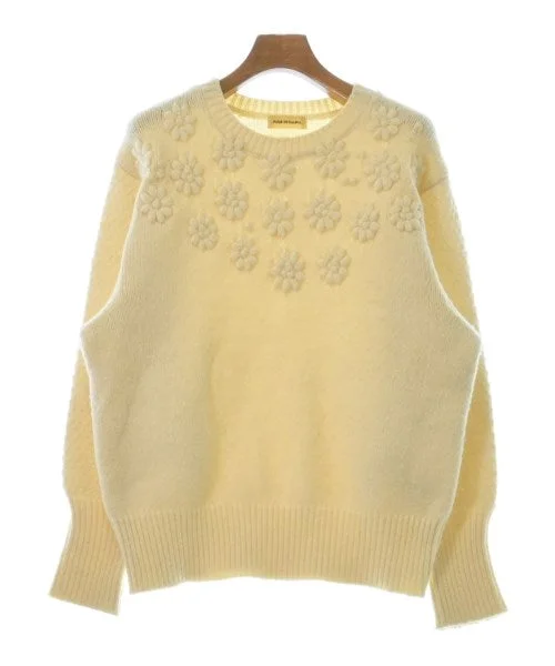 FLEUR DE KALINA Sweaters Beaded Sweater Sequined Faux Fur