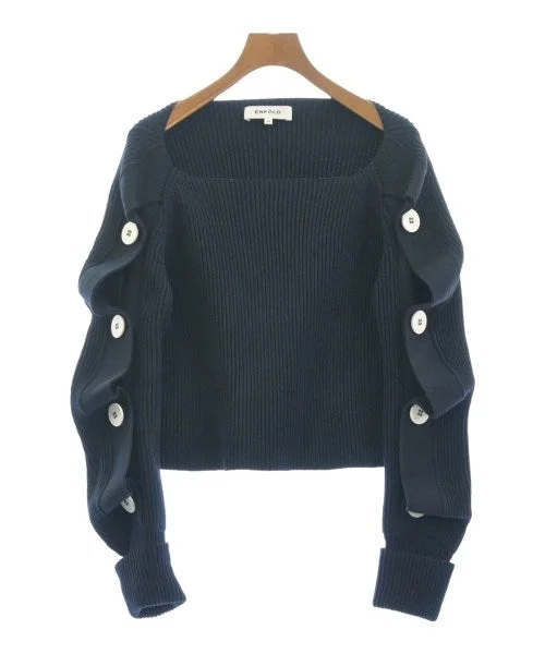 ENFOLD Sweaters Solid Print Embellished