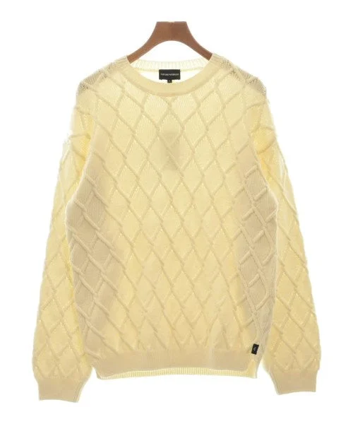 EMPORIO ARMANI Sweaters Mesh Sweater Canvas Denim