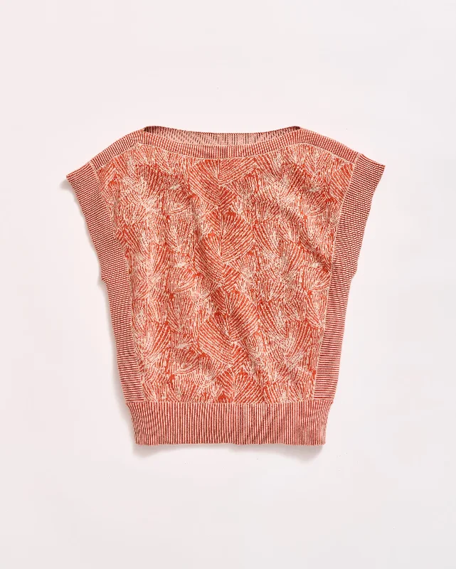 Jacquard Short Sleeve Wedge Sweater Wool Fabric Cashmere Fabric Tweed Fabric