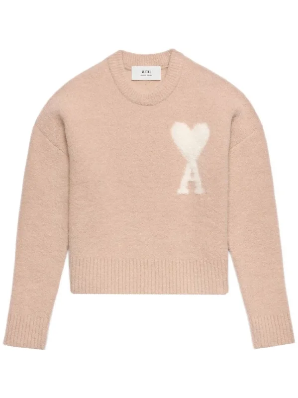 Ami de Coeur wool blend sweater Satin Blend Silk Blend Wool Blend