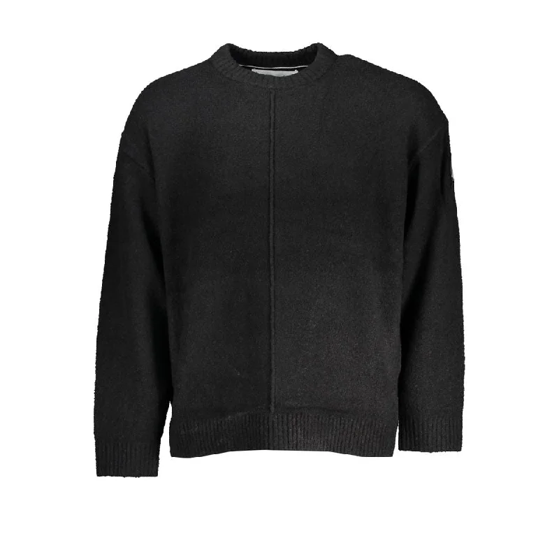 Sleek Long Sleeved Crew Neck Sweater Casual Formal Business