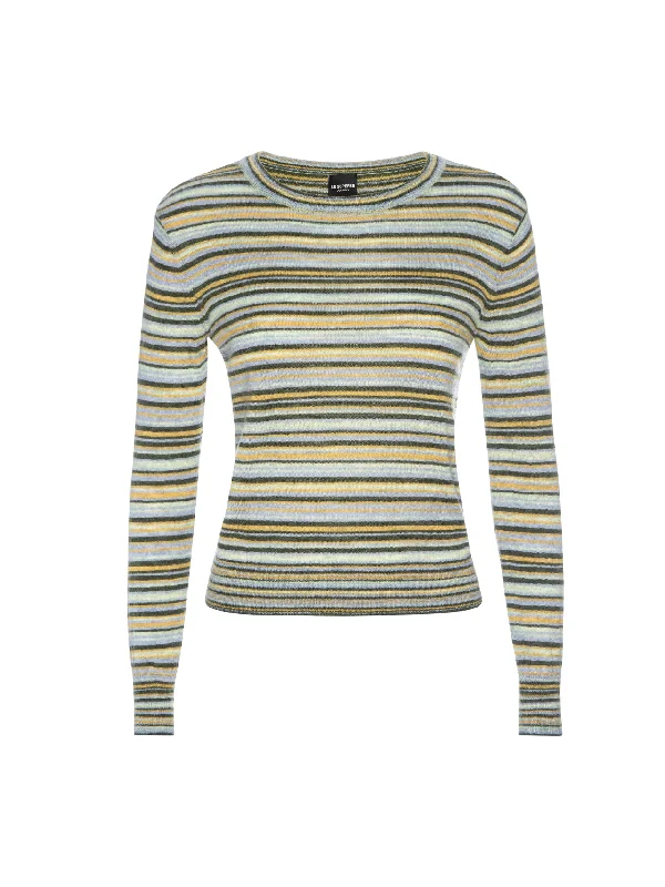 Cali Blend Stripe Sweater Spandex Rayon Corduroy