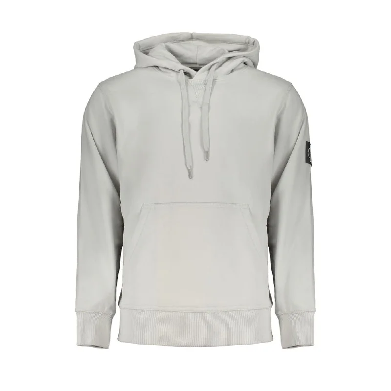 Gray Cotton Sweater Fitted Slim Tailored