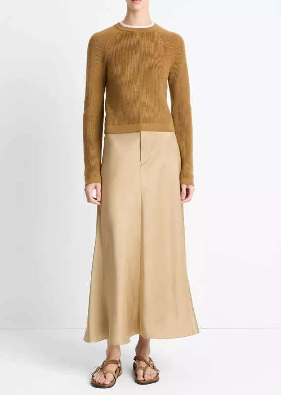 Wool-Cashmere Double Neck Sweater Boxy Sweater Fitted Sweater A-Line