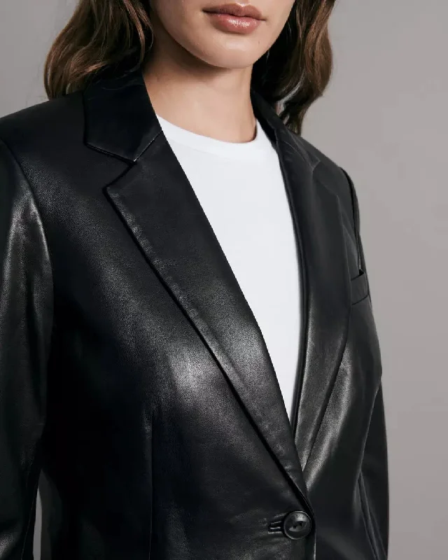 Charles Leather Blazer