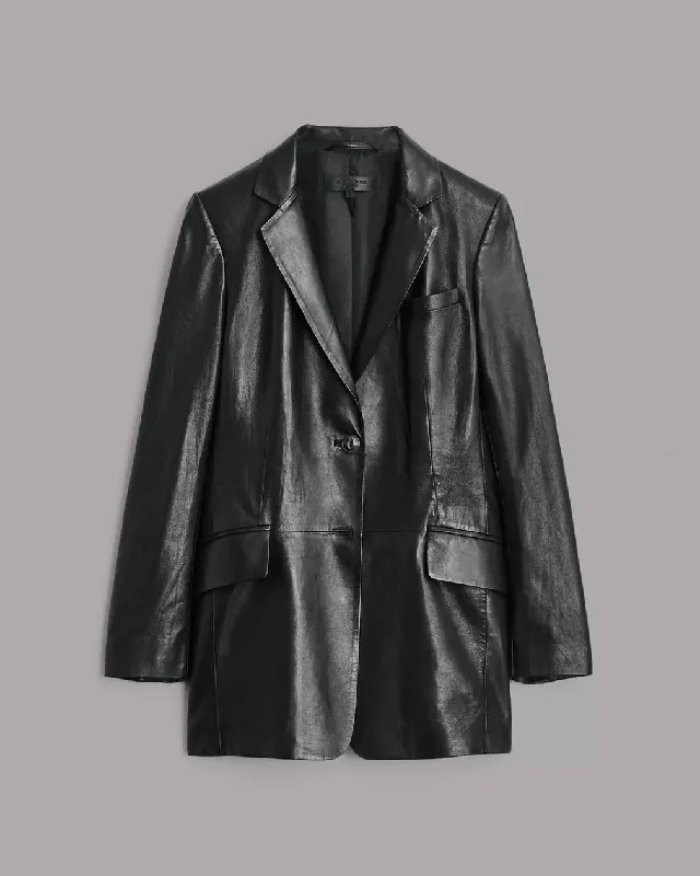 Charles Leather Blazer