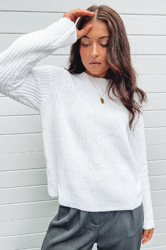 Quinley Knit White