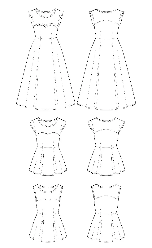 PDF Pattern - Ava Dress and Blouse | Victory Patterns