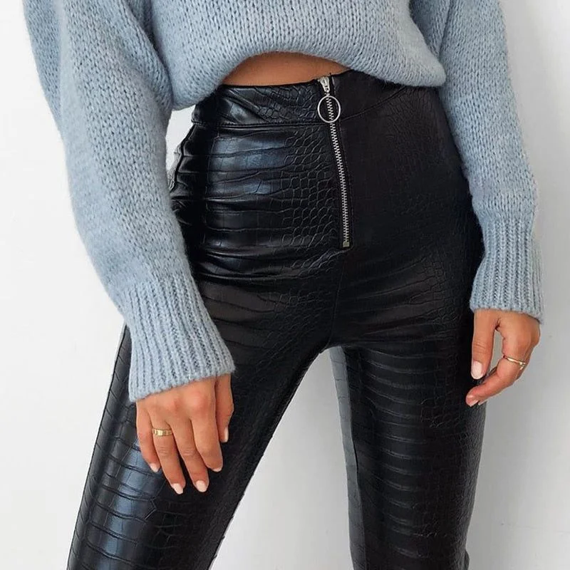 Galla Faux Leather Pants