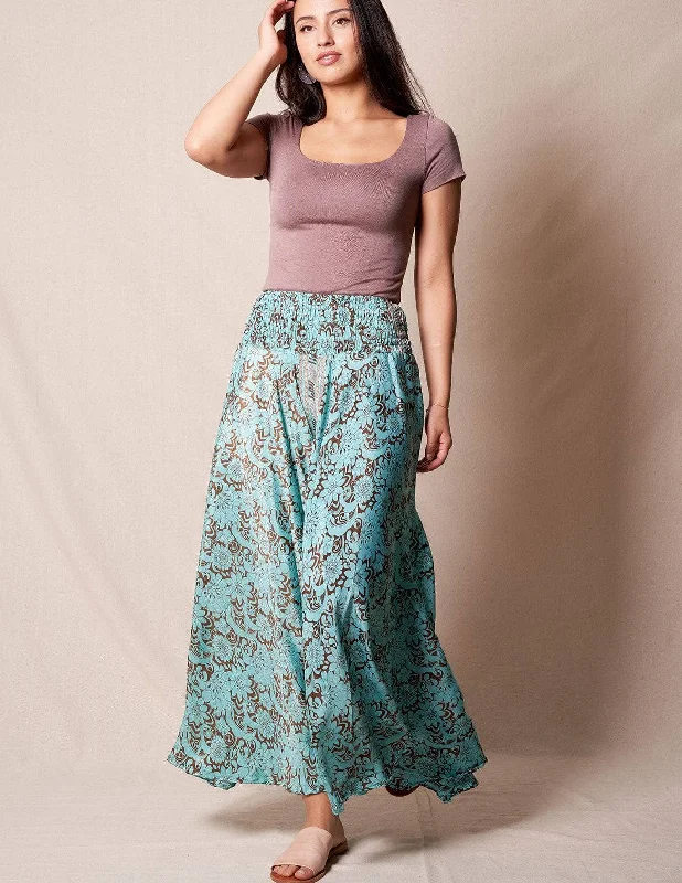 Zayna Palazzo Pants - Aqua