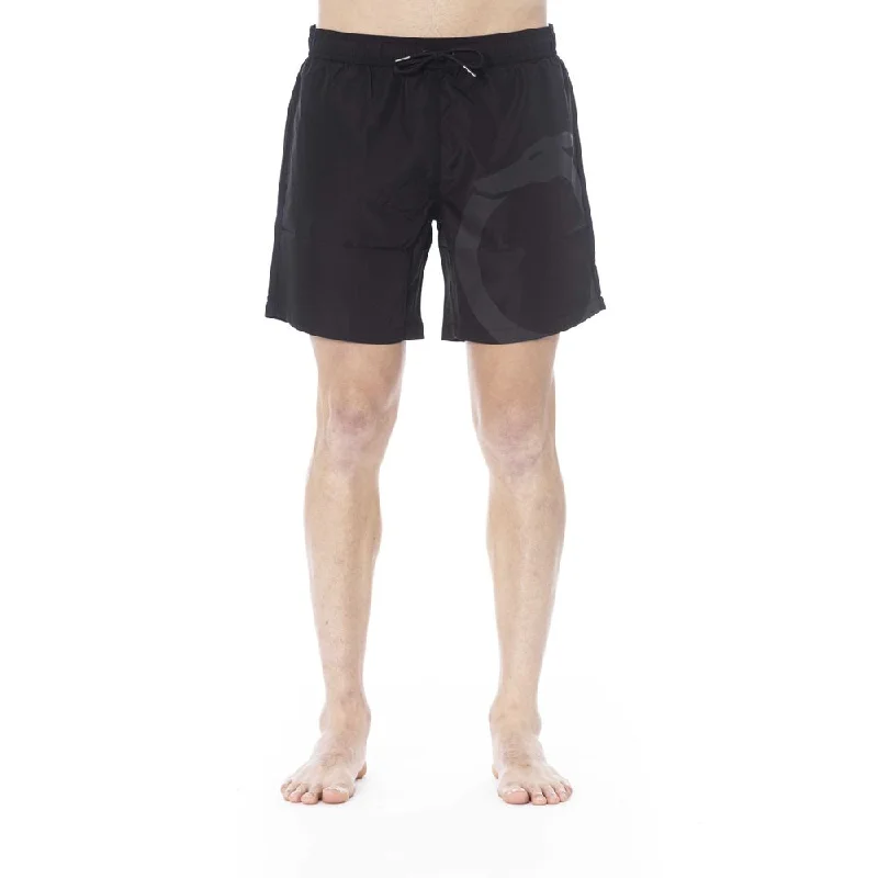 Black Polyester Swimwear