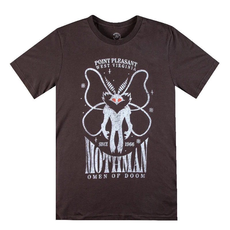 Mothman Omen of Doom Brown Tee