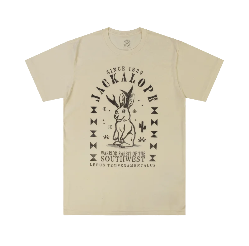 Jackalope Warrior Rabbit Natural Tee