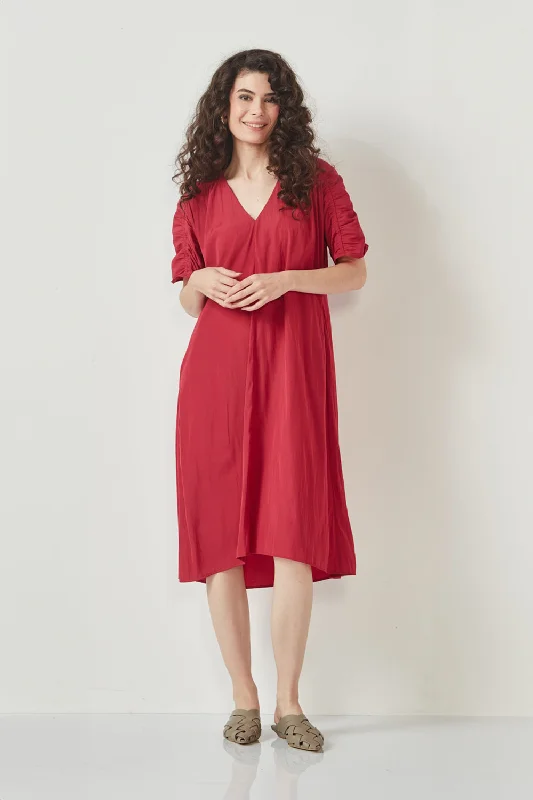 Glide - Kahlo Dress - Raspberry