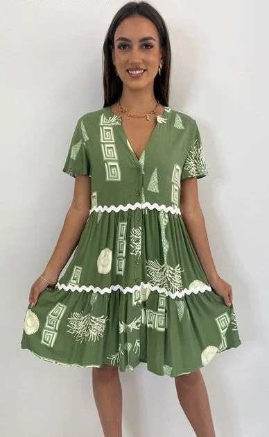 BRIC BRAC GREEN DRESS