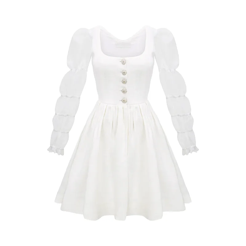 Carolina Dress in White