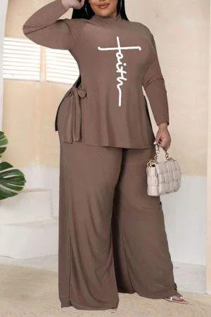 CASUAL PRINT BANDAGE PATCHWORK O NECK PLUS SIZE DRESSES