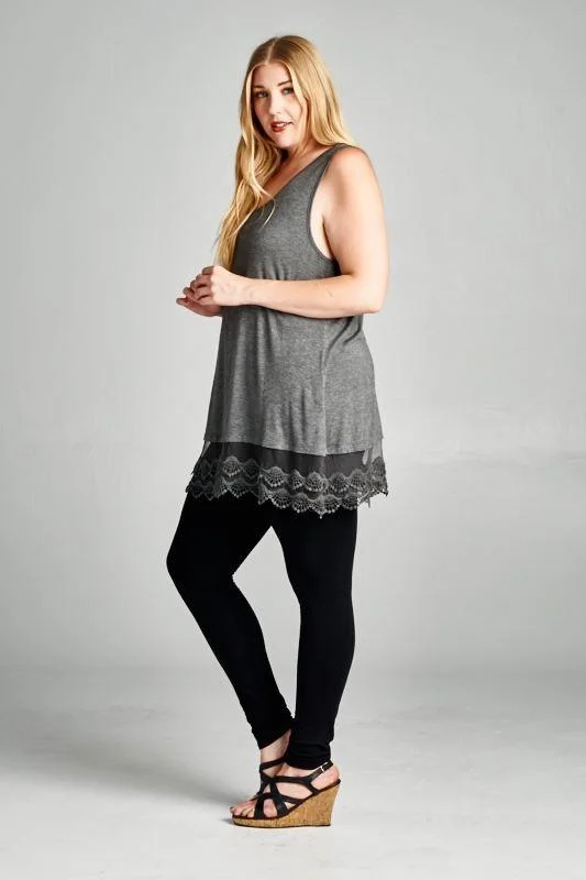 Dress Extender Tunic Top - Black