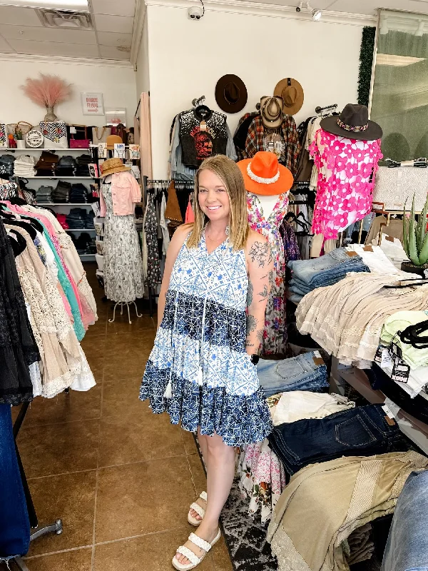 Entro Blue Summer Fun Dress