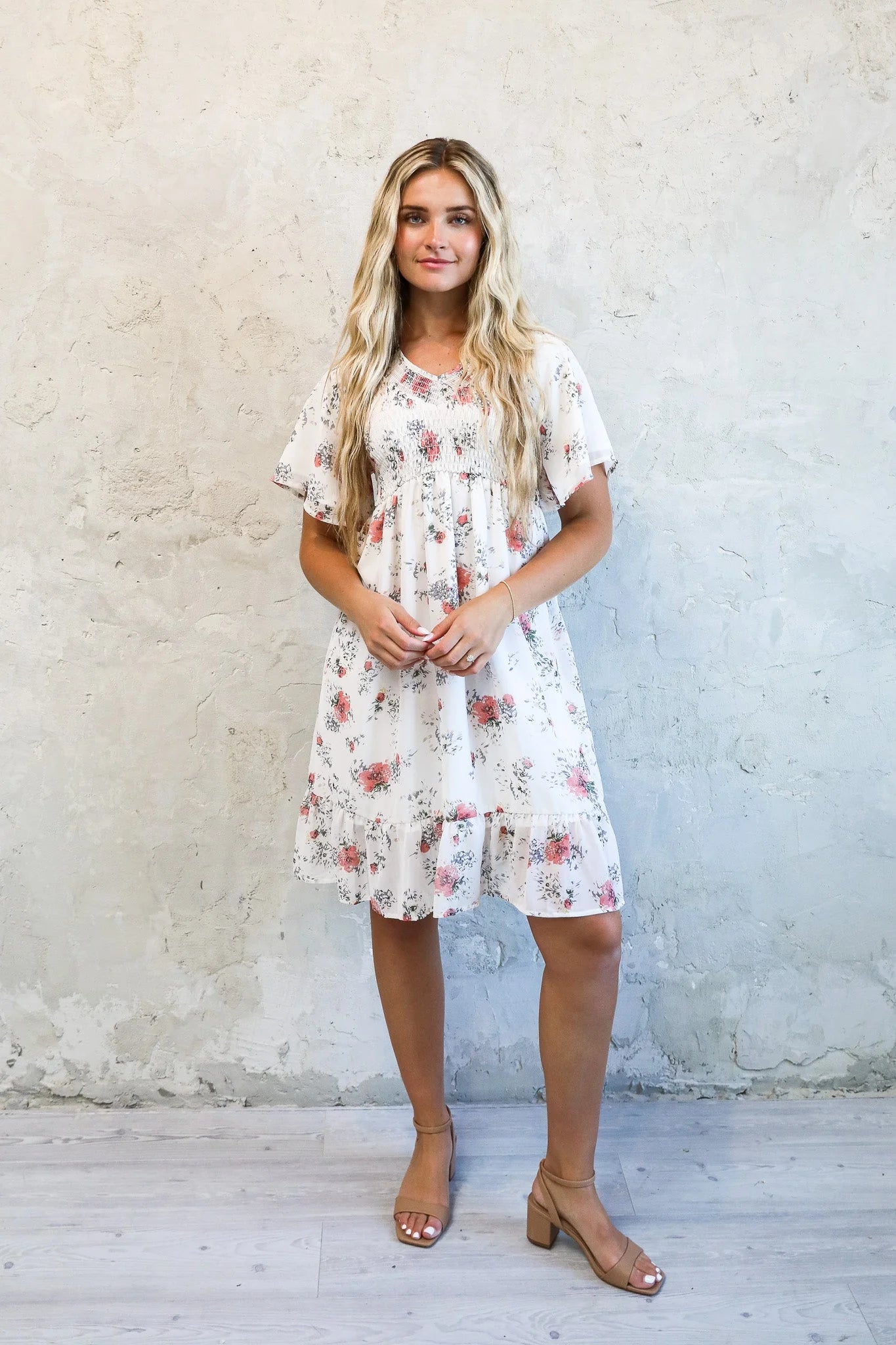 Frances Dress in Papaya Punch- Misses (X-XL)