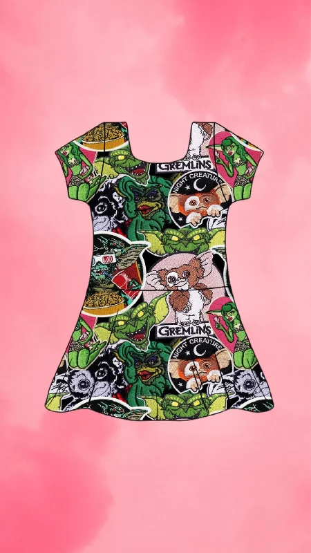 Greml!ns Patch Skater Dress