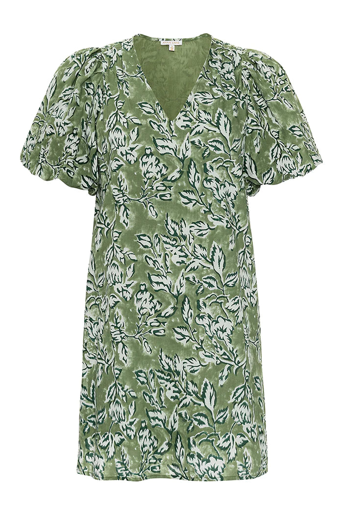 Haley Dress- Apple Mist Print