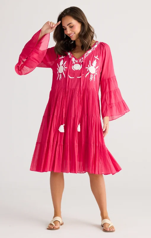 Holiday - Jamaica Dress - Raspberry - HC24067-1