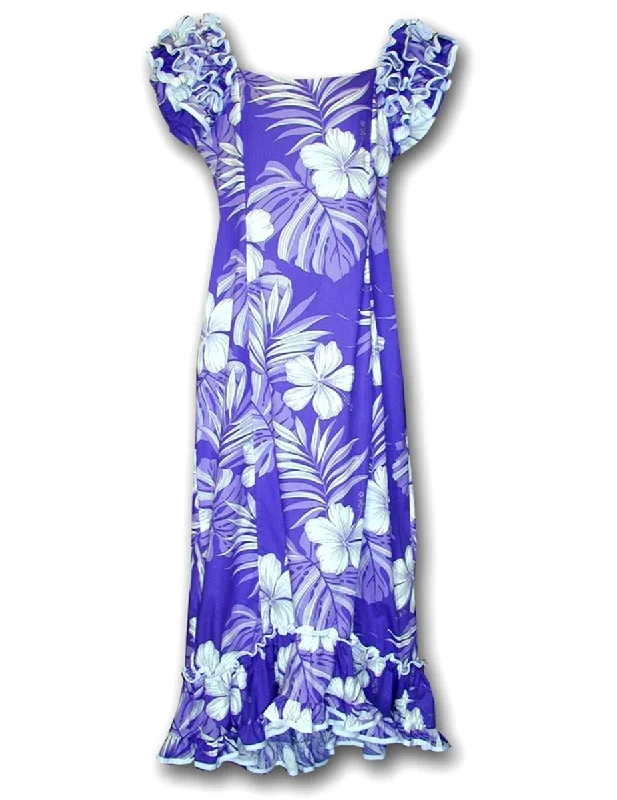 Long Muumuu Dress Palekaiko Purple
