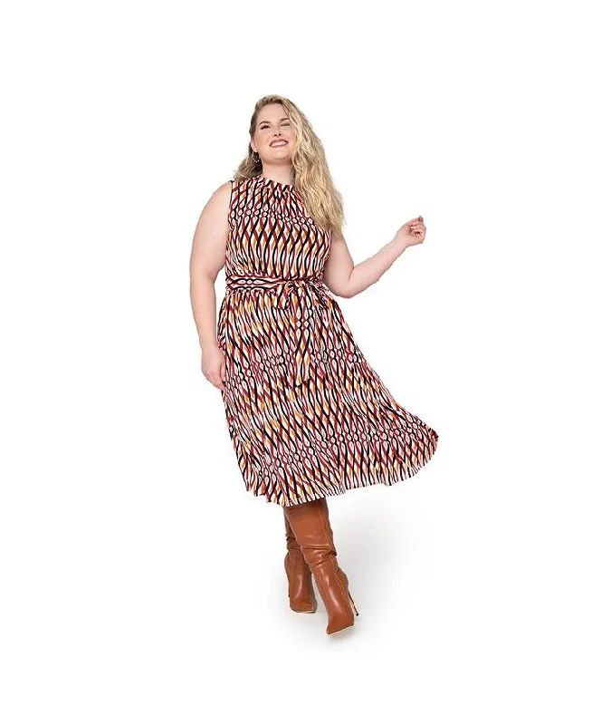 Leota Women's Mindy Dress Red Size 2X