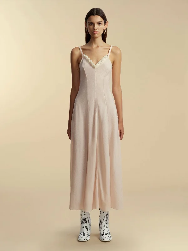 Panelled Lightweight Wool Swing Dress