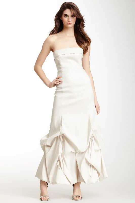 Tafetta Glamour Balloon Dress - Oyster