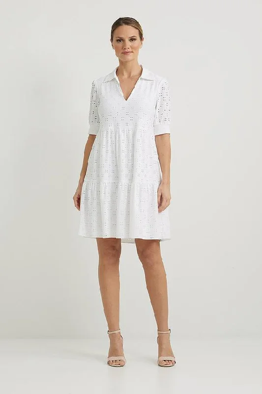 Tiered Eyelet Dress