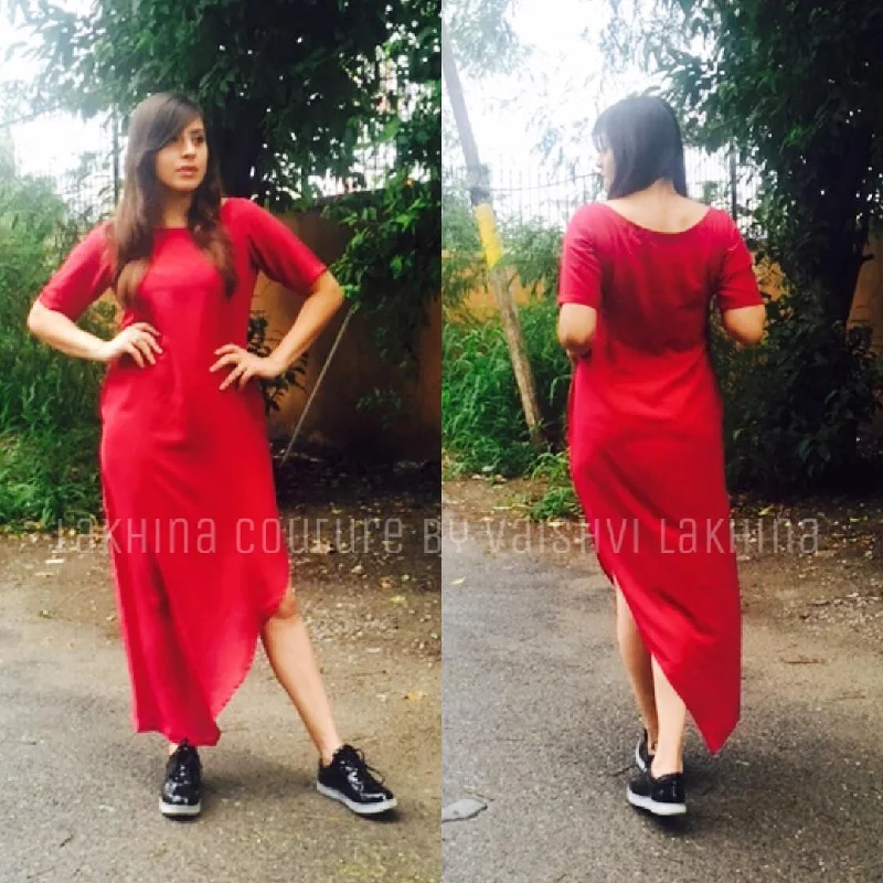 Wine Slit Dress