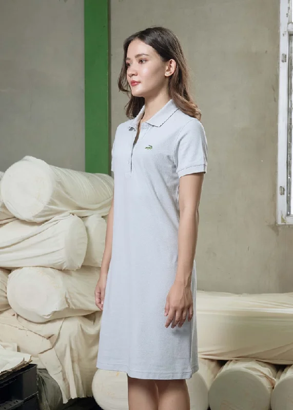 MICRO CHIP GREY ATHLETIC LENGTH DRESS